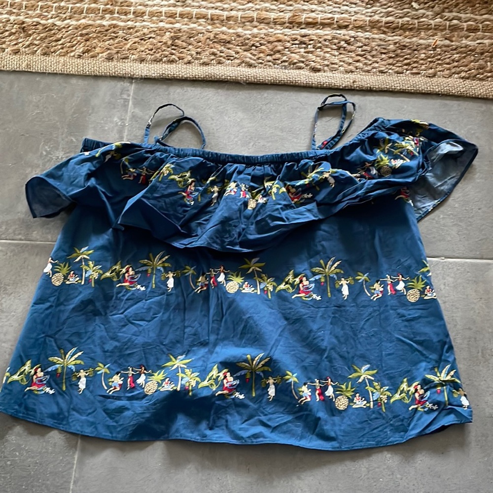 Rachel Antonoff Hawaiian off shoulder top